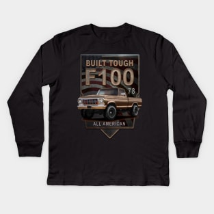 F100 American 1978 Pickup Kids Long Sleeve T-Shirt